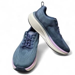 Skechers Women's GO Run 2.0 Elevate Ombre Sneakers Navy/Lavender Size 10 Wide